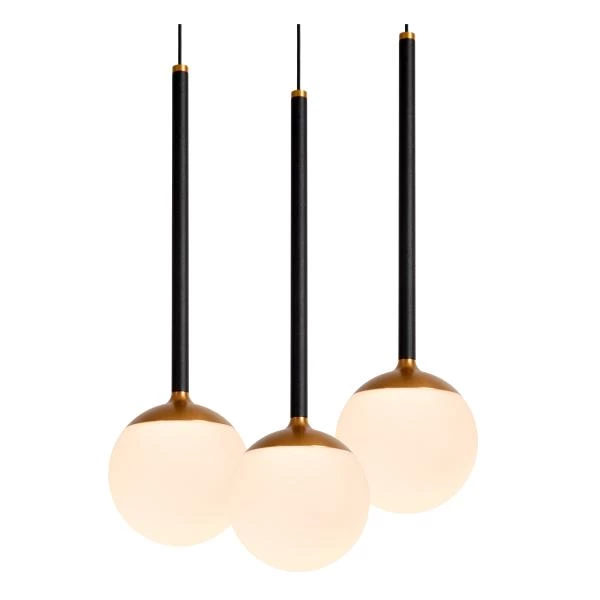 Lucide CALINA - Pendelleuchten - Ø 69,9 cm - LED Dim. - 12x7,7W 2700K - Schwarz - detail 1